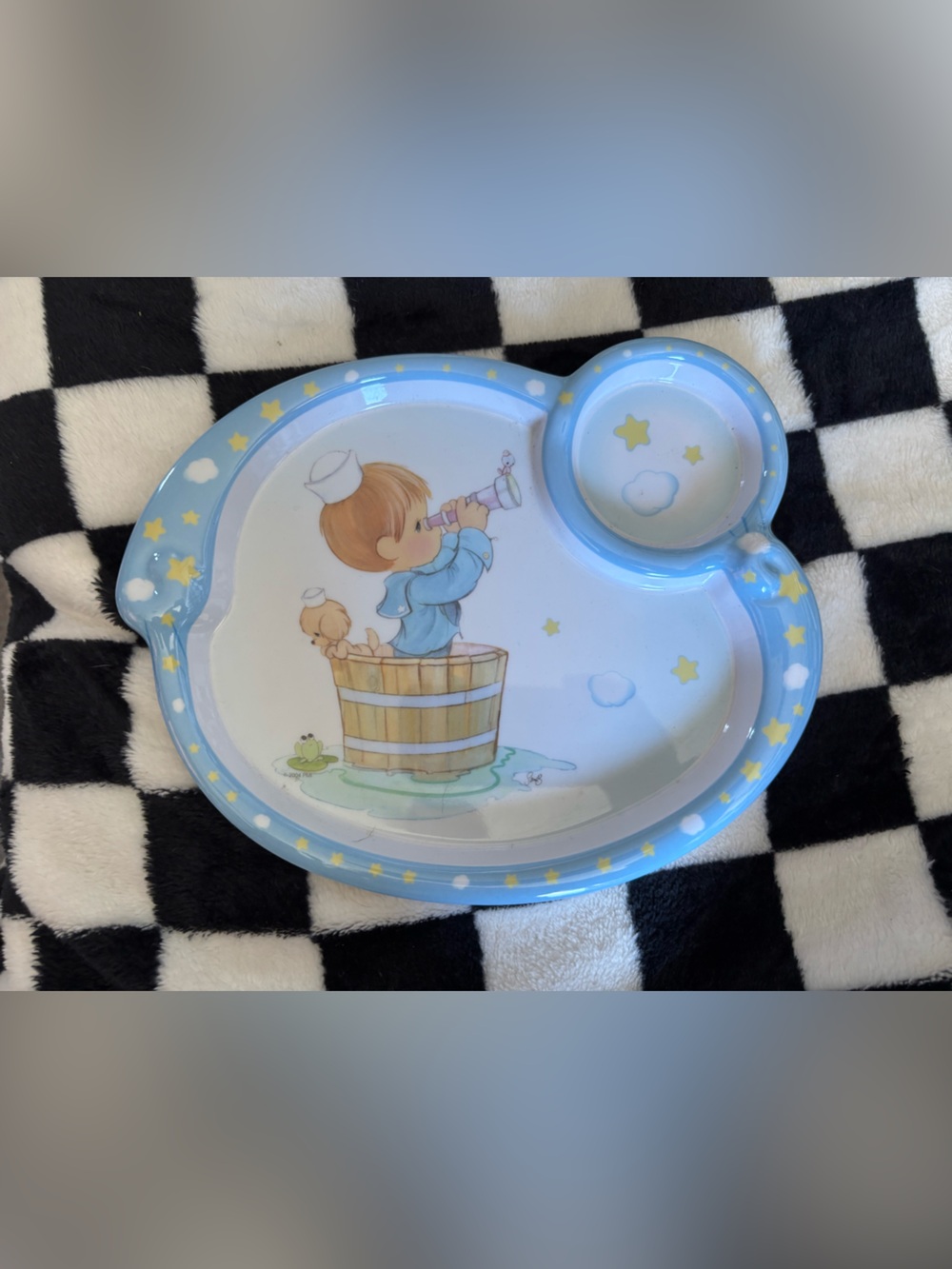 Precious moments kids plate